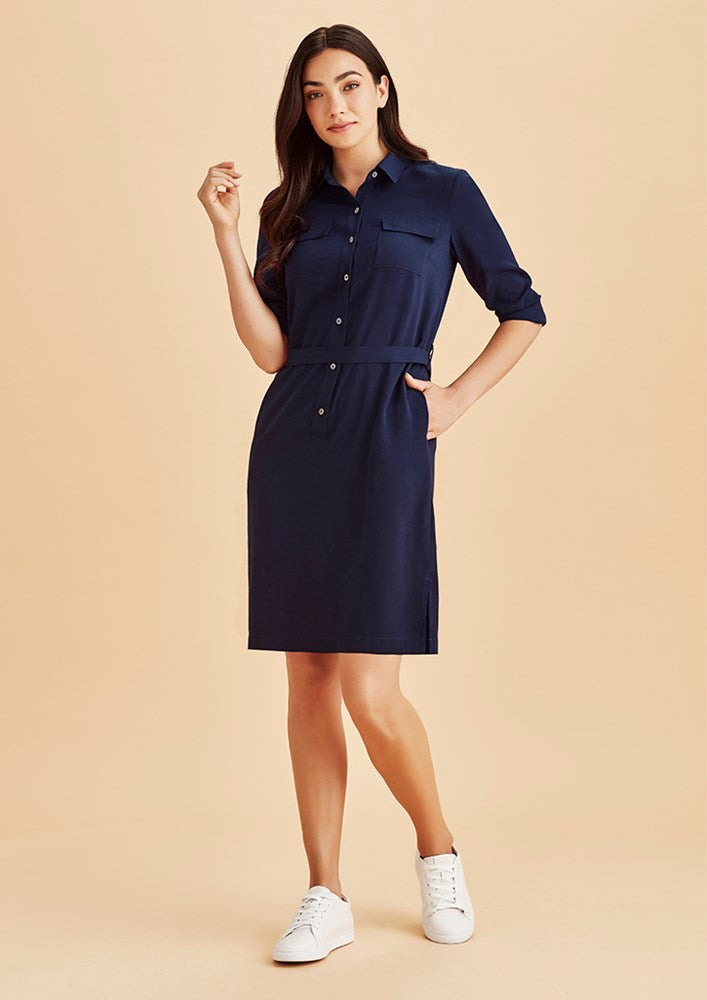 BIZ CORPORATES RD069L WOMENS CHLOE GEORGETTE SHIRT DRESS
