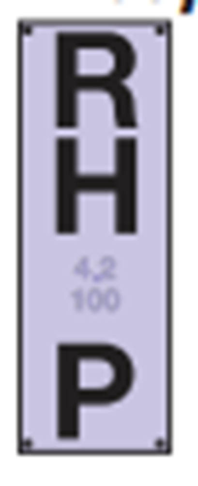 VERTICAL POLE UTILITY INDICATOR MARKER PLATE - PK 5