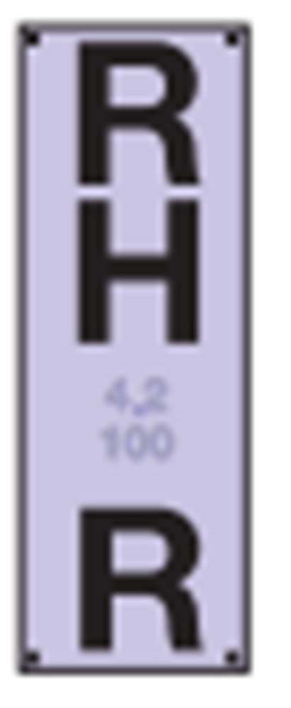 VERTICAL POLE UTILITY INDICATOR MARKER PLATE - PK 5