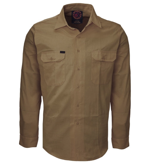 RITEMATE RM1000 L/SL COTTON DRILL WORK SHIRT