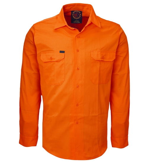 RITEMATE RM1000 L/SL COTTON DRILL WORK SHIRT