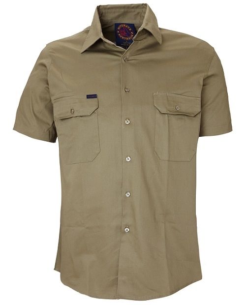 RITEMATE RM1000S S/SL COTTON DRILL WORK SHIRT
