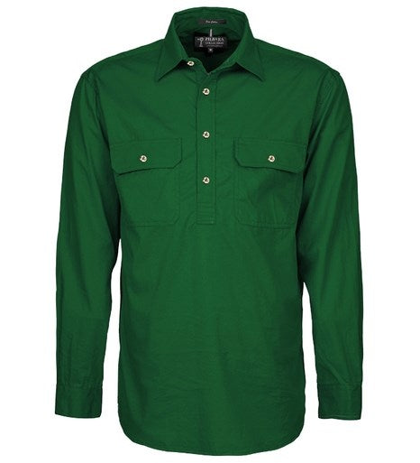 PILBARA RM200CF L/SL CLOSED FRONT SHIRT