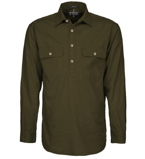 PILBARA RM200CF L/SL CLOSED FRONT SHIRT