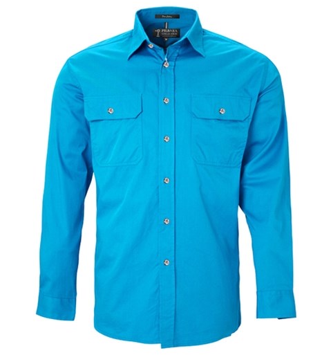 PILBARA RM500BT L/SL OPEN FRONT SHIRT