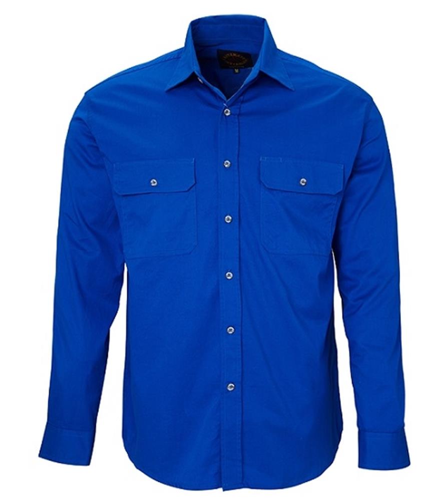 PILBARA RM500BT L/SL OPEN FRONT SHIRT