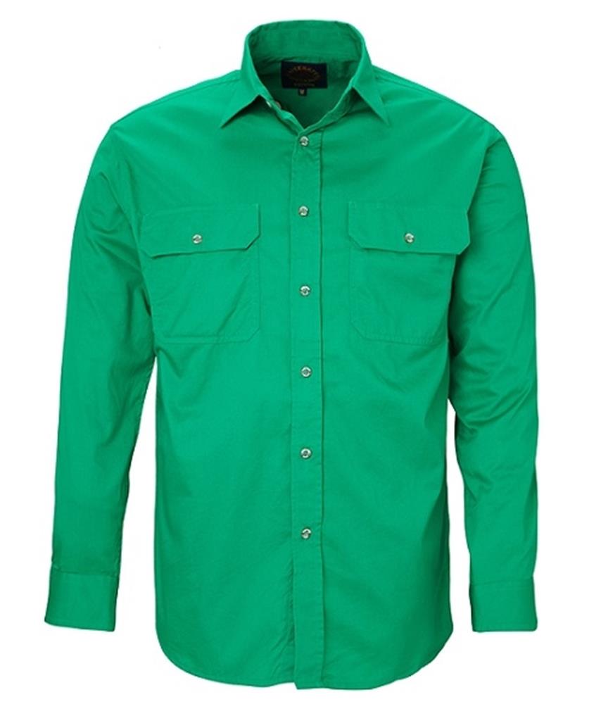 PILBARA RM500BT L/SL OPEN FRONT SHIRT