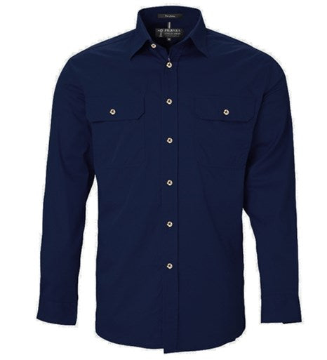 PILBARA RM500BT L/SL OPEN FRONT SHIRT