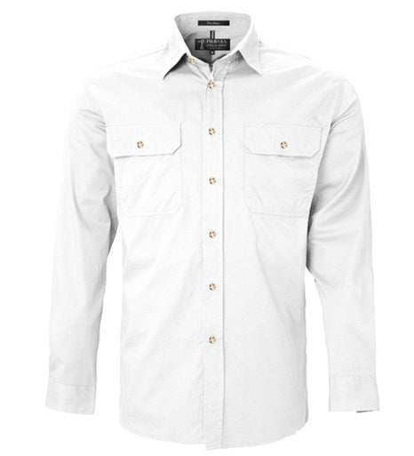 PILBARA RM500BT L/SL OPEN FRONT SHIRT