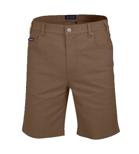 PILBARA RMPC033 MENS COTTON STRETCH JEAN SHORT