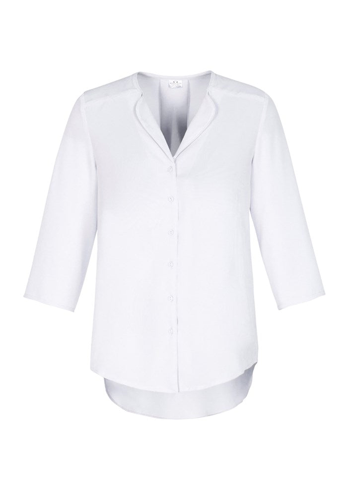 BIZ COLLECTION LADIES S015LT LILY LONGLINE BLOUSE