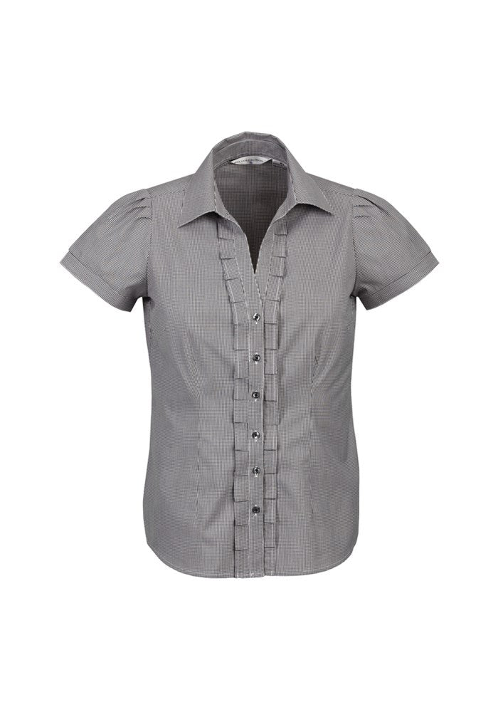 BIZ COLLECTION S267LS LADIES EDGE S/SL BLOUSE