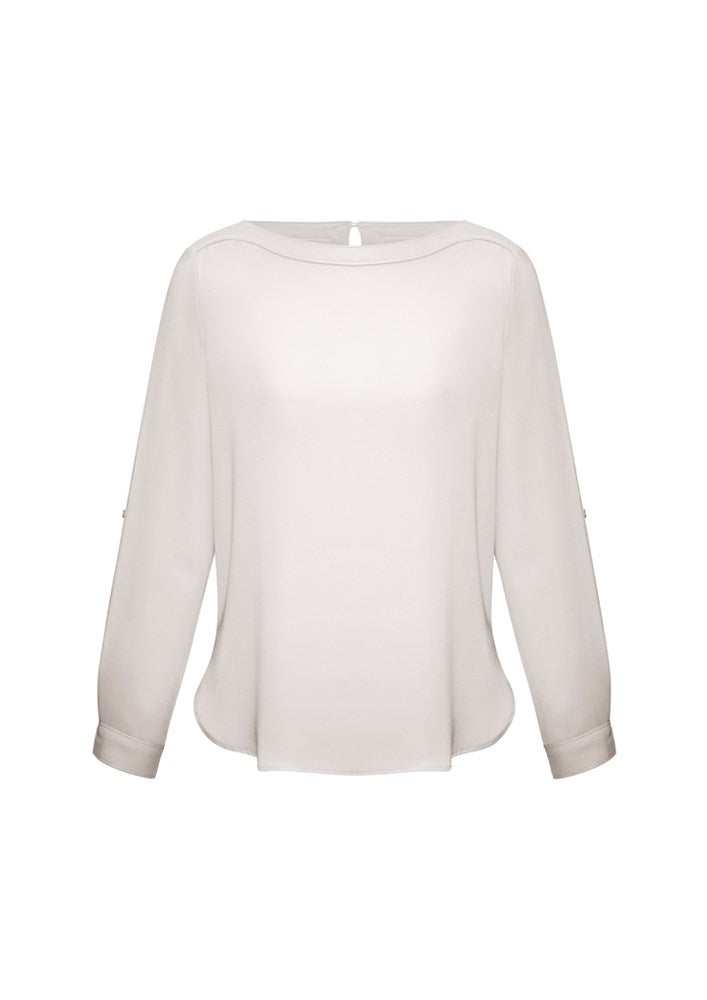 BIZ COLLECTION S828LL LADIES MADISON BOATNECK BLOUSE