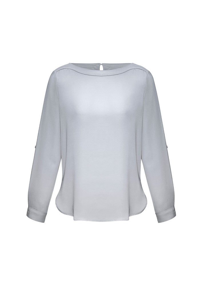 BIZ COLLECTION S828LL LADIES MADISON BOATNECK BLOUSE