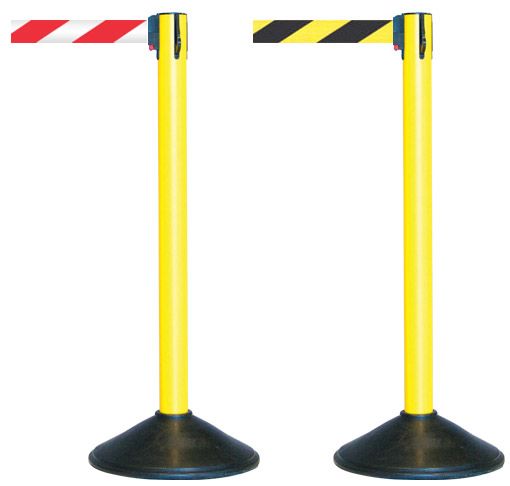 BARRIER HIGHLINE UPVC BELT POST-3MTR RETRACTABLE-PORTABLE