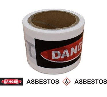 BARRIER TAPE - DANGER ASBESTOS