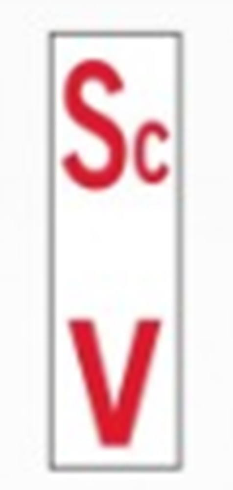 VERTICAL POLE UTILITY INDICATOR MARKER PLATE - PK 5