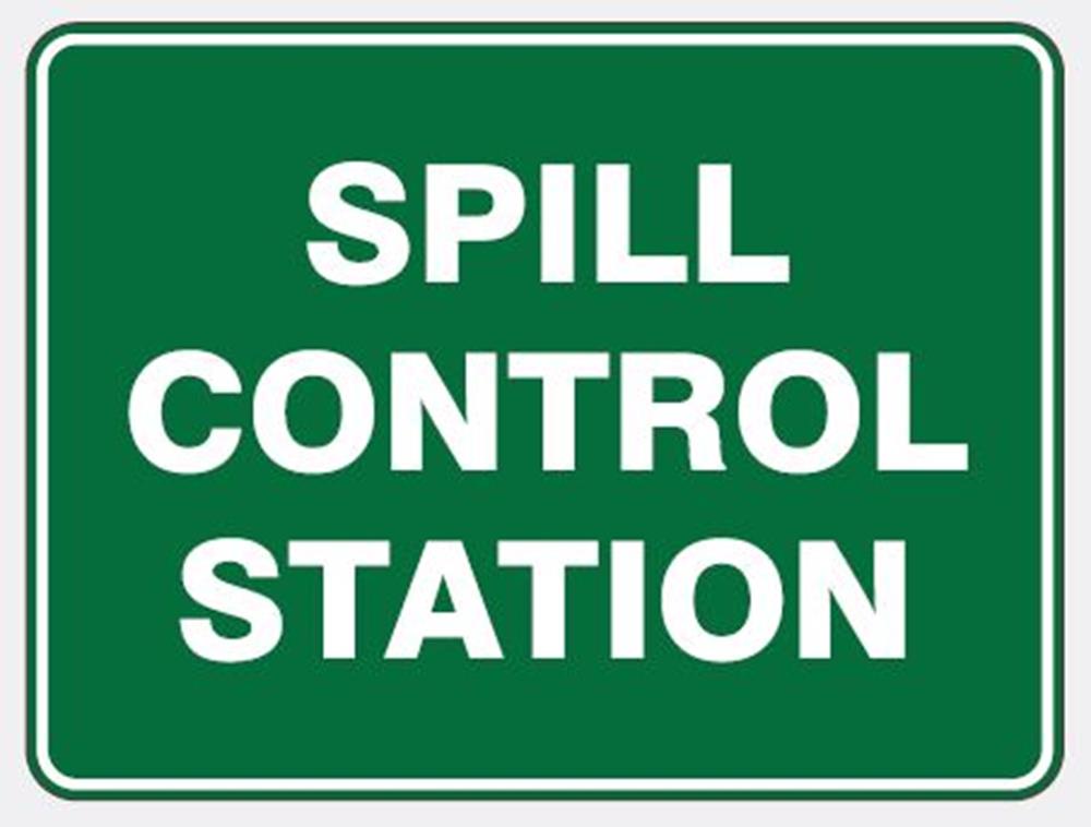 SPILL CONTROL STATION SIGN