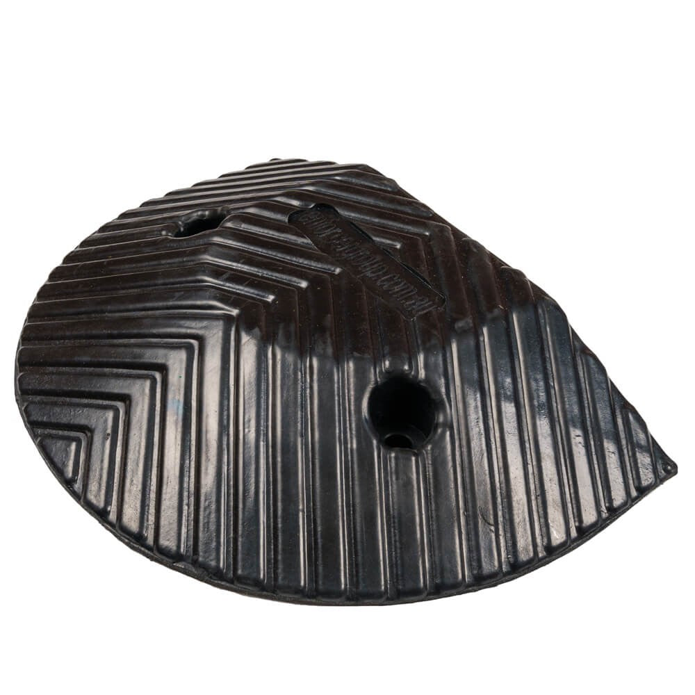 ENFORCER HEAVY DUTY RUBBER SPEED HUMP - END CAPS