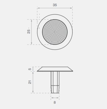 STAINLESS STEEL TGSI INDIVIDUAL TACTILE-NYLON SHAFT
