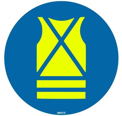 MANDATORY M007 HI VIS CLOTHING/VEST DECAL