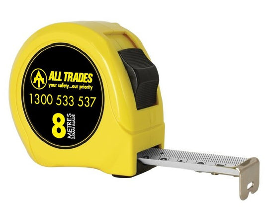 ALL TRADES 8m METRIC TAPE MEASURE - FREE with orders over $500