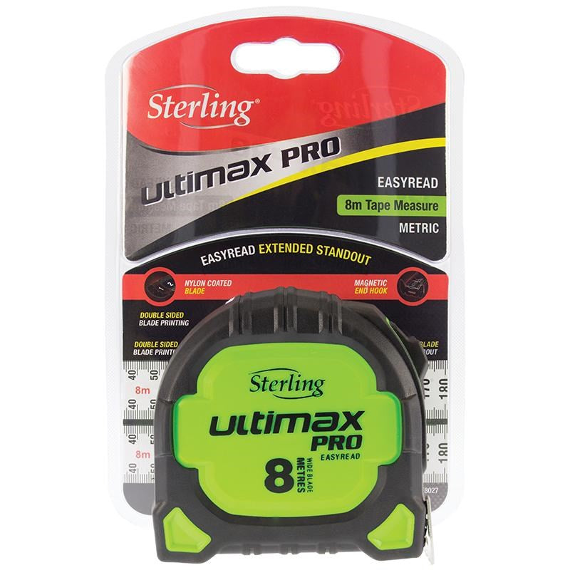 STERLING ULTIMAX PRO TAPE MEASURE EASYREAD