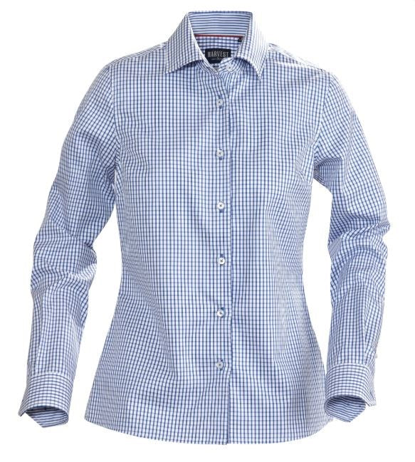 JAMES HARVEST TRIBECA LADIES L/SL FITTED BLOUSE