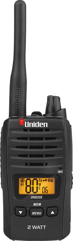 UNIDEN UH820S-2TP 2W UHF H/HELD TRADIES TWIN PACK