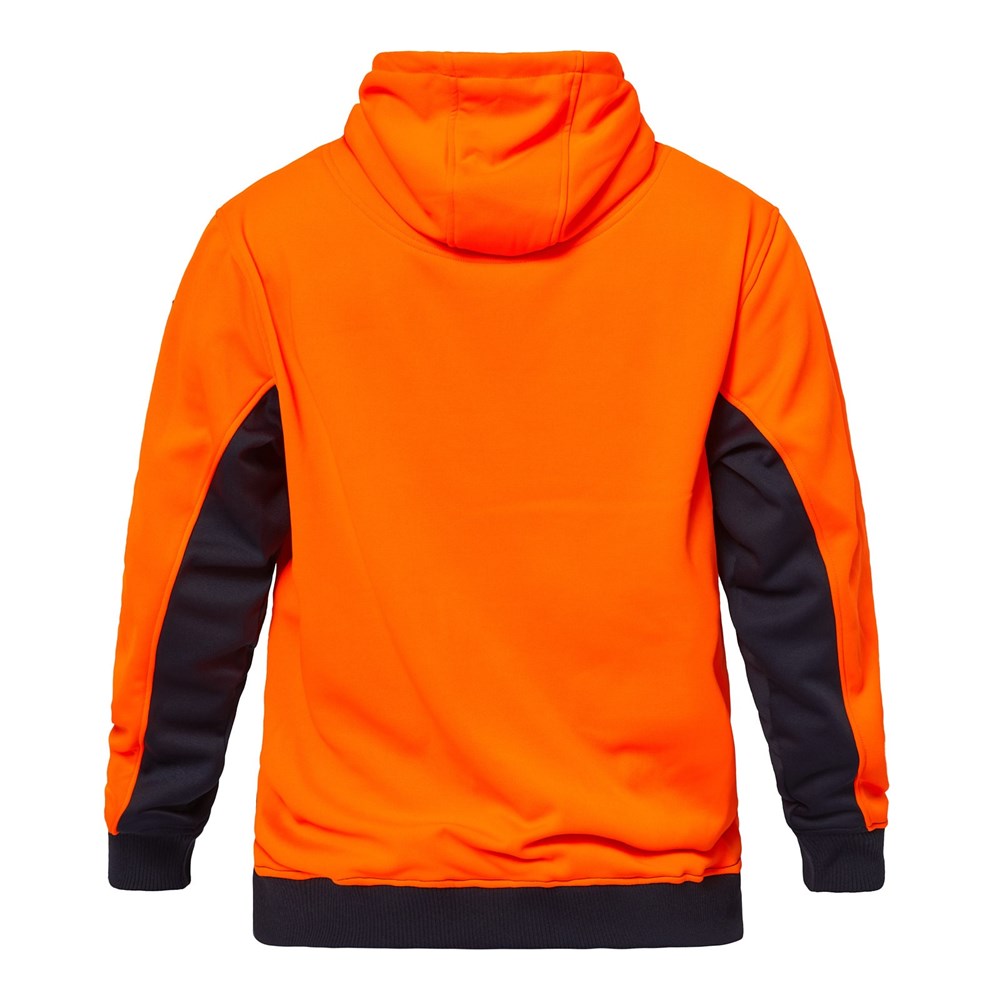 WORKCRAFT WT8010 SUMMIT HI VIS TWO TONE FLEECY HOODIE