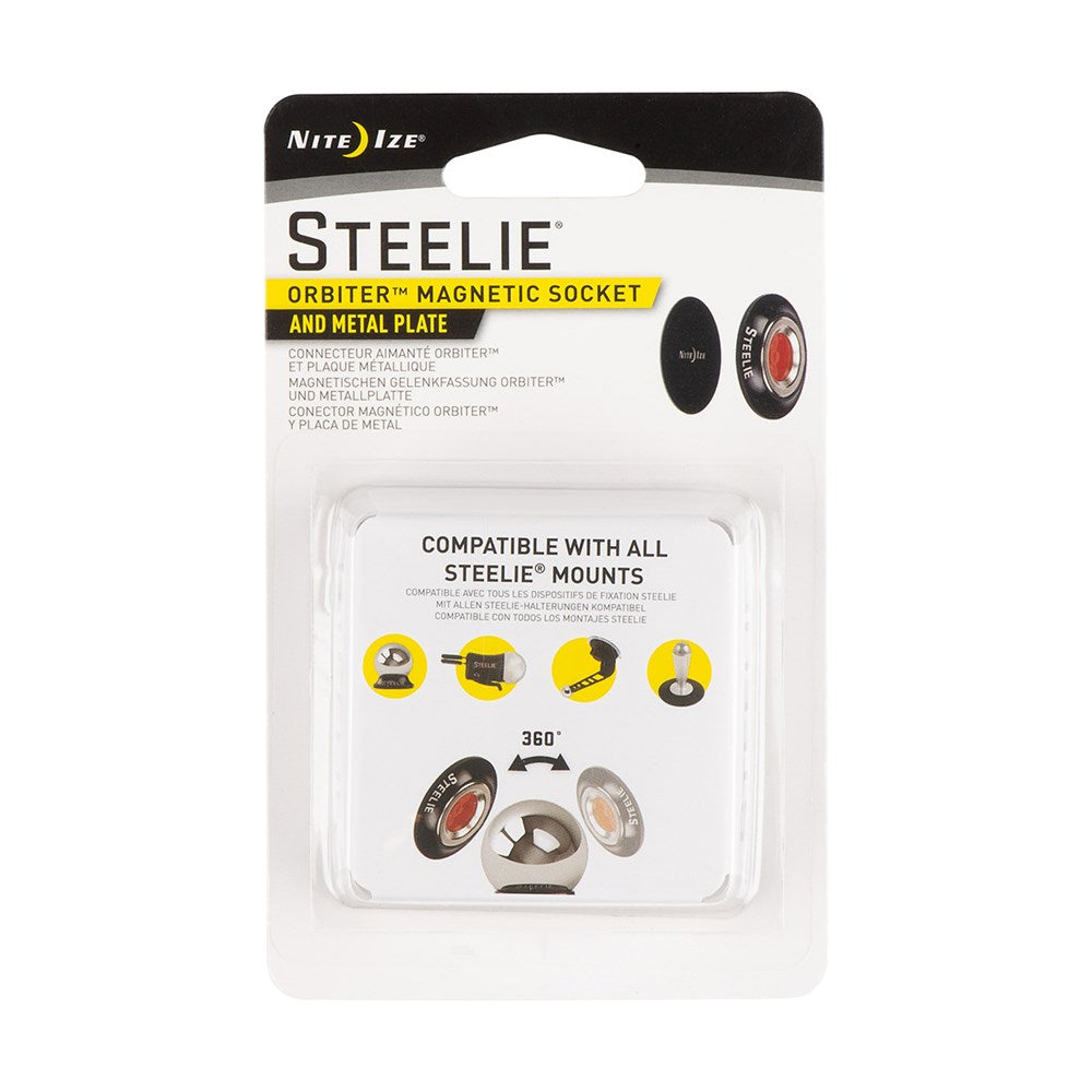 STEELIE ORBITER MAGNETIC SOCKET + METAL PLATE