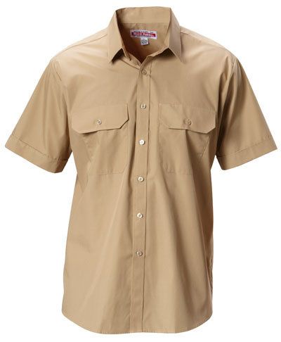 HARD YAKKA Y07591 S/SL PERM PRESS POLY COTTON SHIRT