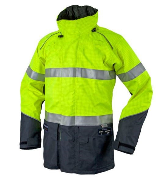 ELLIOTTS ZAS1JYN59T1 ZETEL HI VIS ARCSAFE RAIN JACKET HRC2