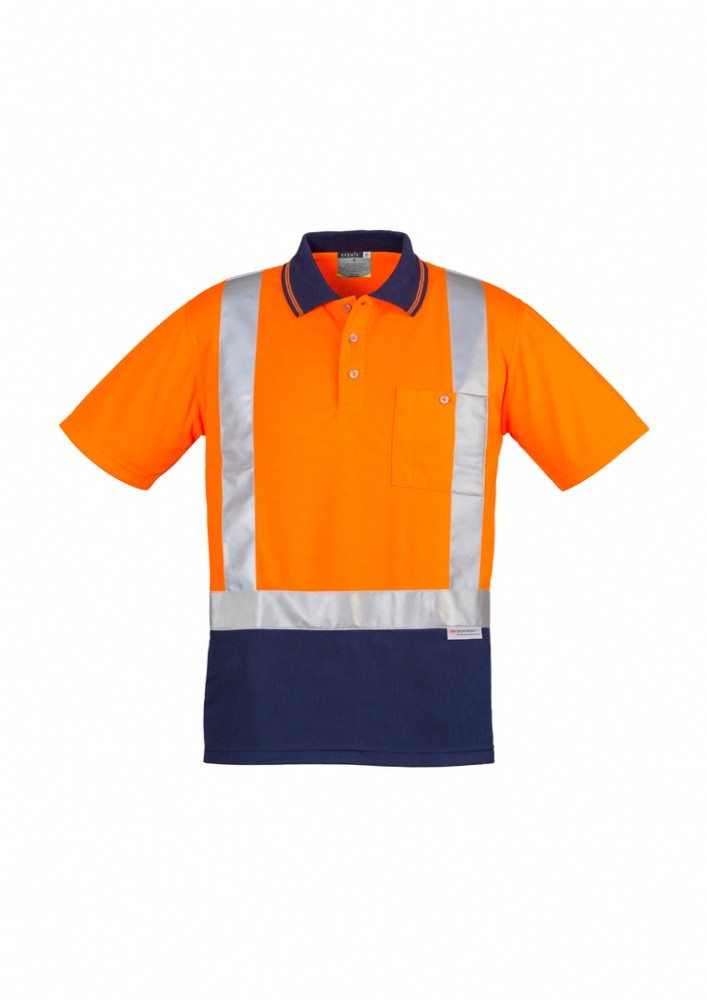 SYZMIK MENS ZH233 S/SL HI VIS REFLECTIVE POLO