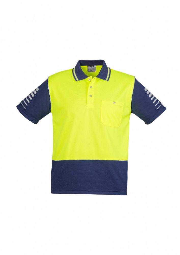 SYZMIK ZH236 MENS HI VIS ZONE S/SL POLO