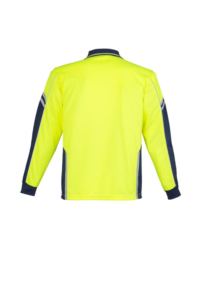 SYZMIK ZH238 MENS HI VIS SQUAD L/SL POLO
