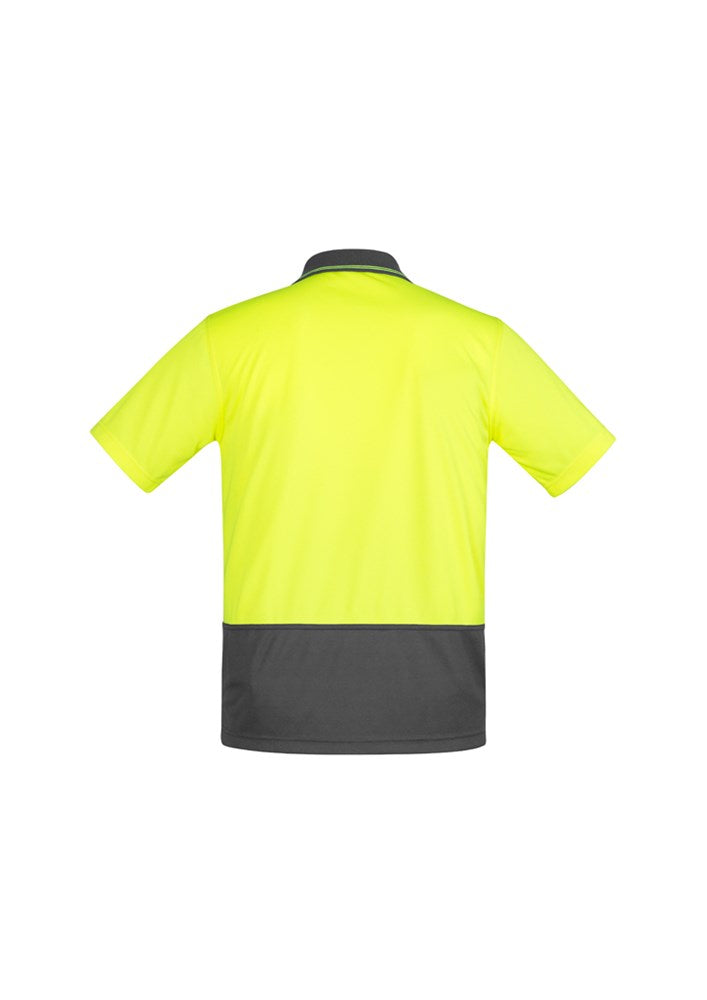 SYZMIK ZH415 MENS S/SL COMFORT BACK HI VIS POLO