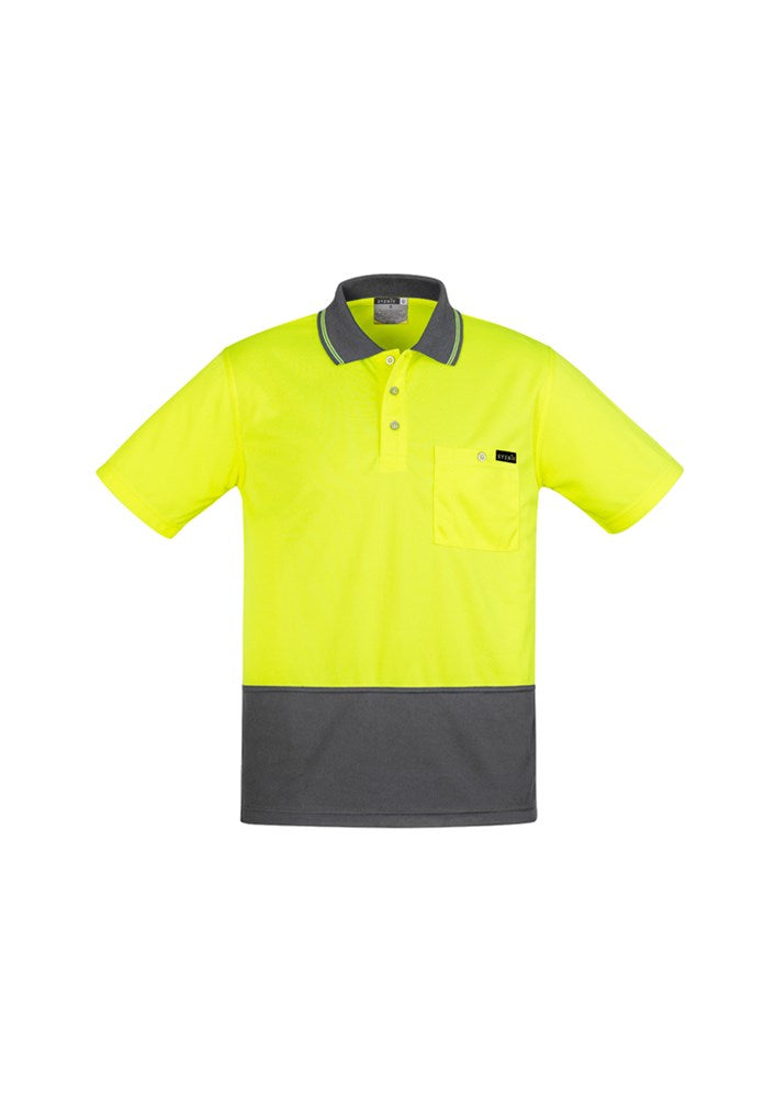 SYZMIK ZH415 MENS S/SL COMFORT BACK HI VIS POLO