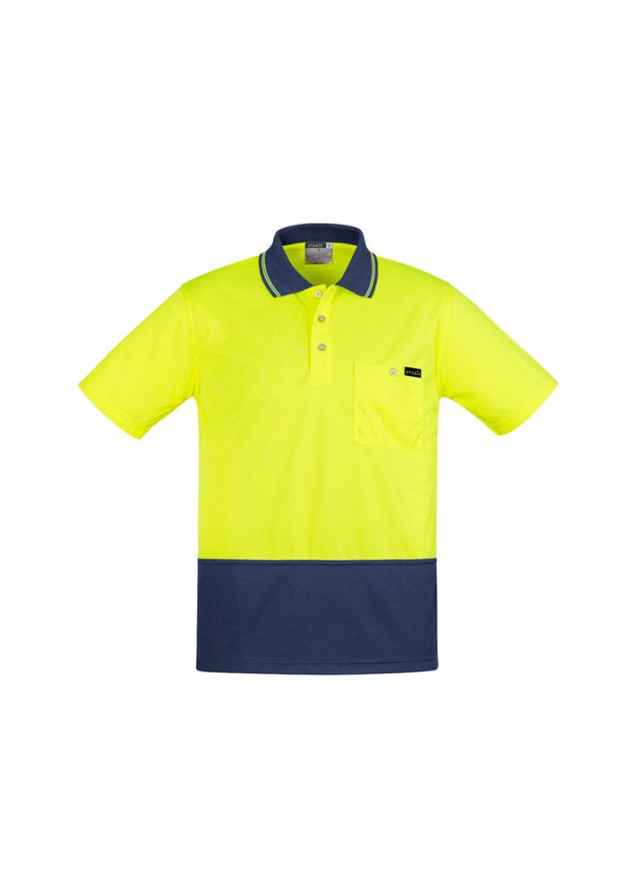 SYZMIK ZH415 MENS S/SL COMFORT BACK HI VIS POLO