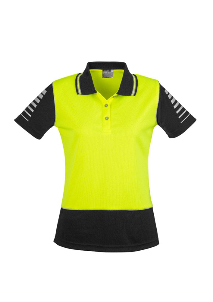 SYZMIK ZHL236 LADIES HI VIS ZONE S/SL POLO