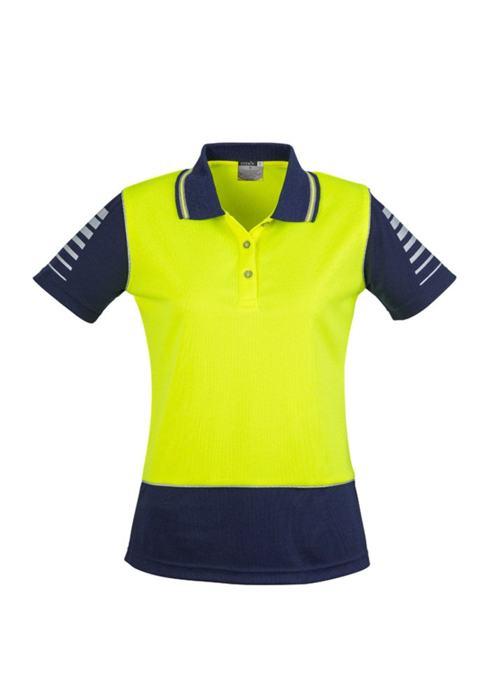 SYZMIK ZHL236 LADIES HI VIS ZONE S/SL POLO
