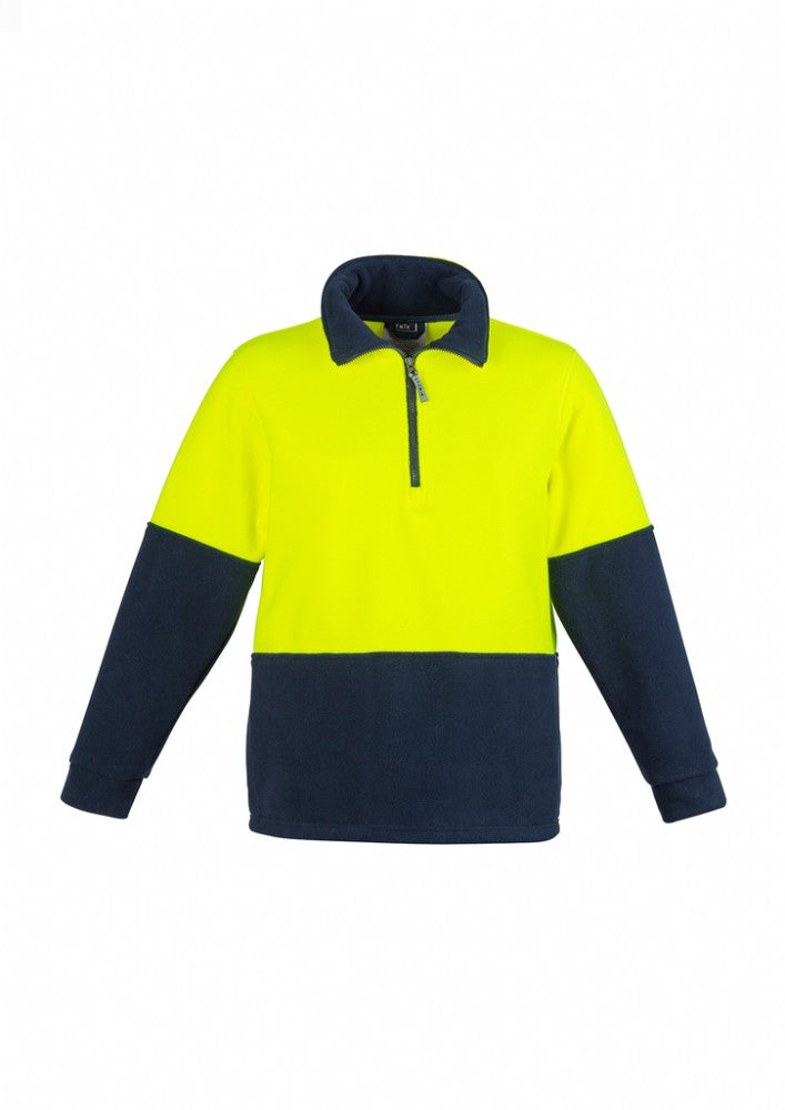 SYZMIK ZT460 UNISEX HIVIS HALF ZIP FLEECE JUMPER