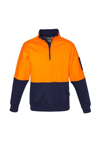 SYZMIK ZT476 HI VIS 1/2 ZIP FLEECE PULLOVER