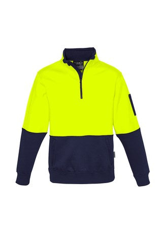 SYZMIK ZT476 HI VIS 1/2 ZIP FLEECE PULLOVER