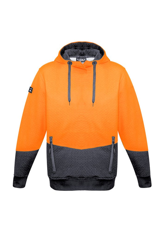 SYZMIK ZT477 UNISEX HI VIS TEXTURED JACQUARD HOODIE