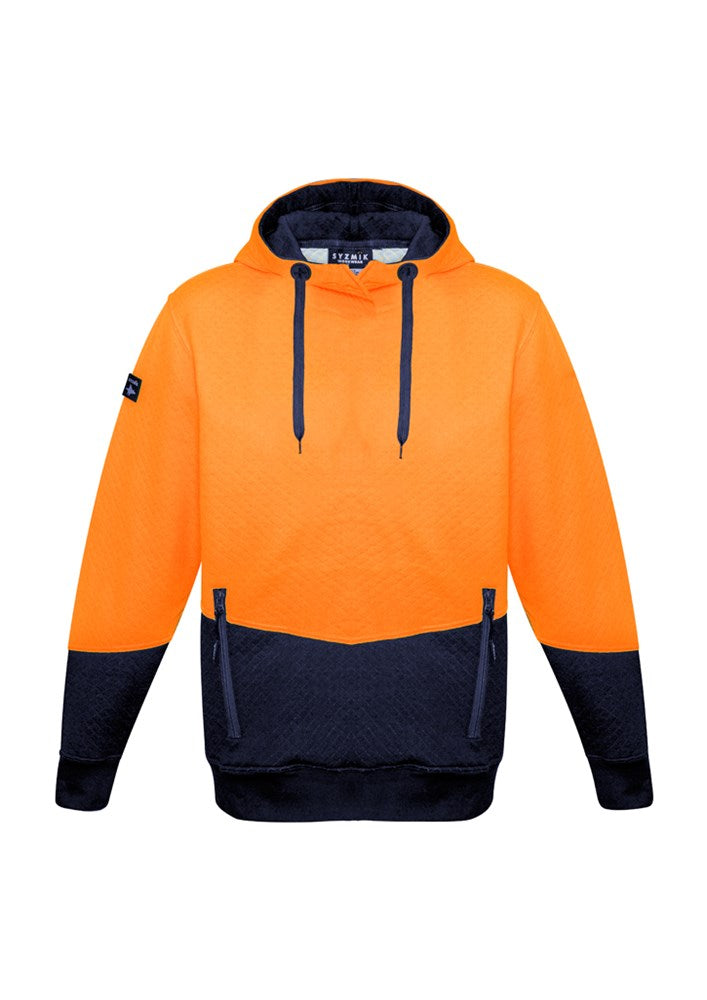 SYZMIK ZT477 UNISEX HI VIS TEXTURED JACQUARD HOODIE