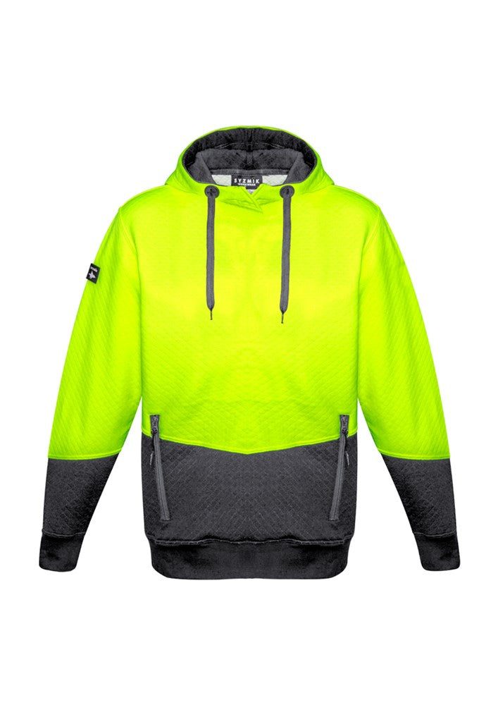 SYZMIK ZT477 UNISEX HI VIS TEXTURED JACQUARD HOODIE