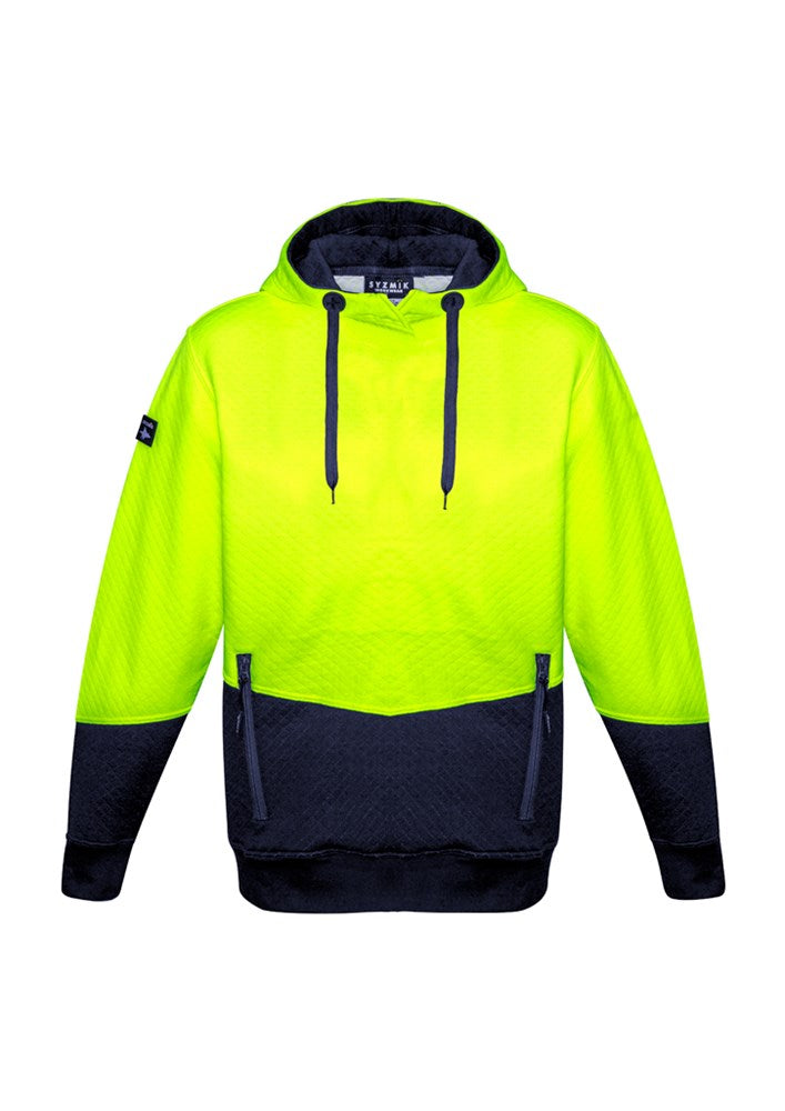 SYZMIK ZT477 UNISEX HI VIS TEXTURED JACQUARD HOODIE
