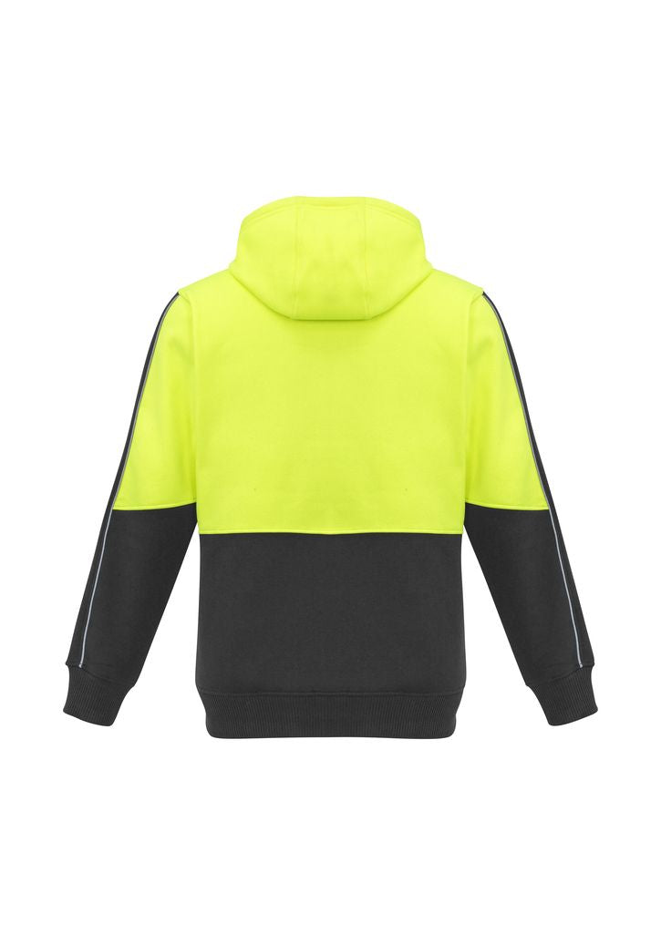 SYZMIK ZT485 UNISEX HI VIS FULL ZIP FLEECE HOODIE