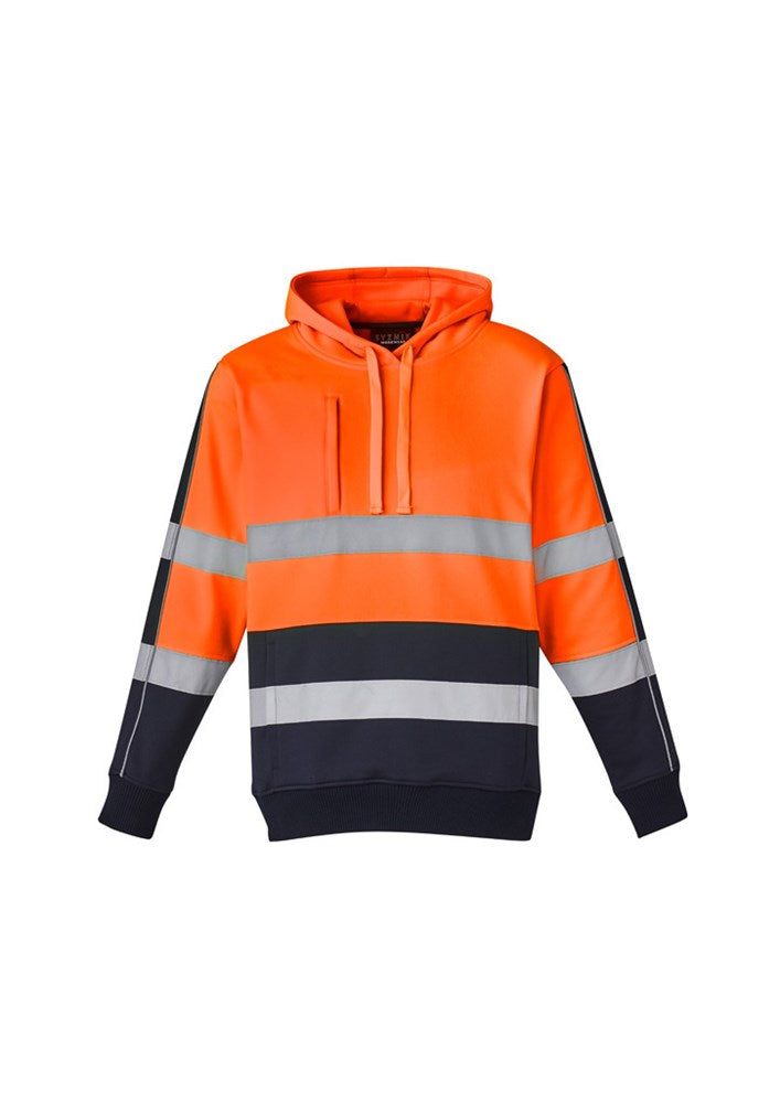 SYZMIK ZT483 UNISEX HI VIS STRETCH TAPED HOODIE